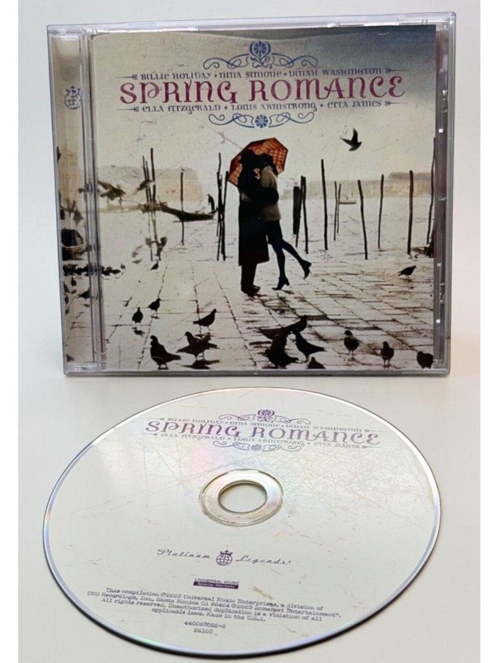 Spring Romance Jazz Compilation CD 2003 Ella Fitgerald Louis Armstrong